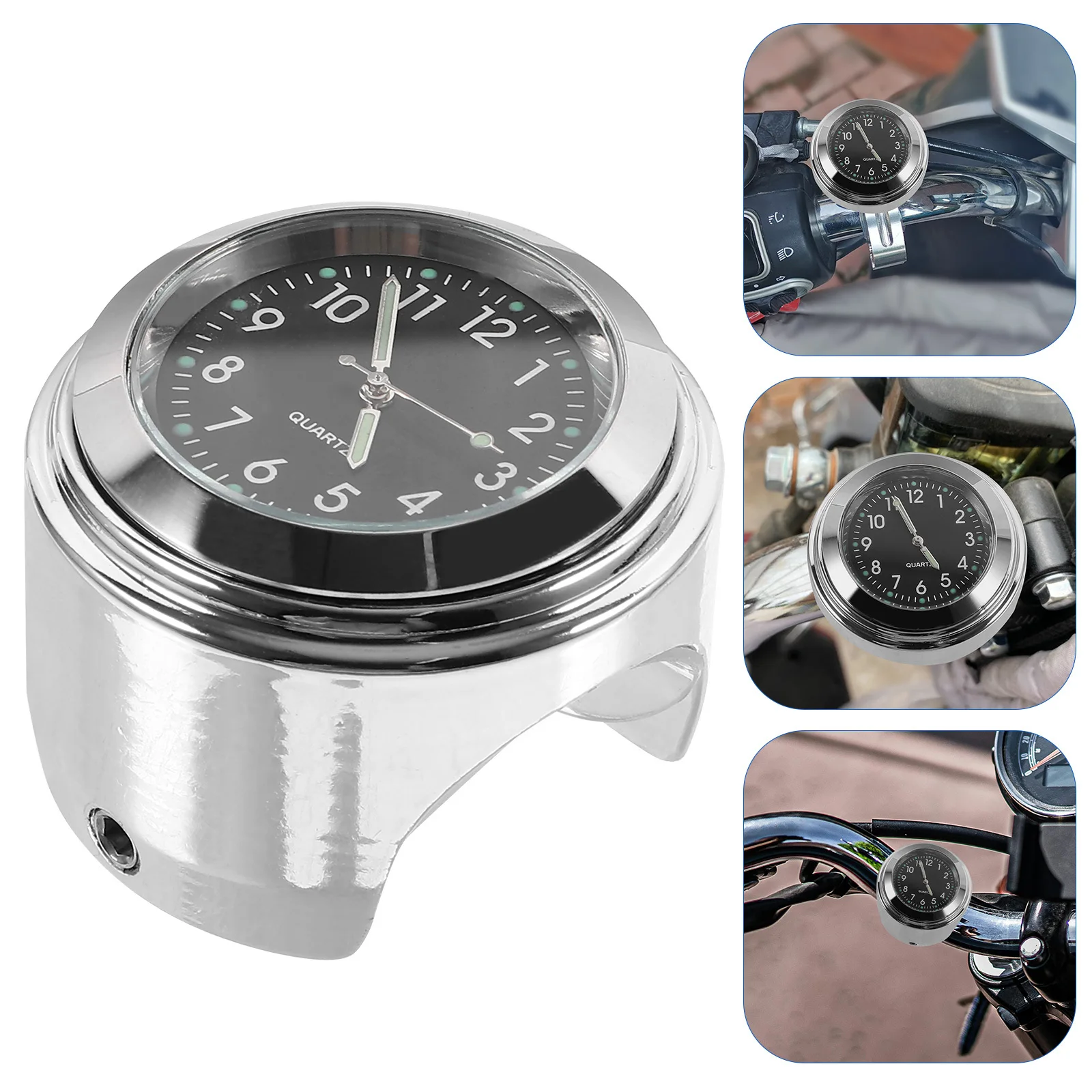 1 set Motorcycle Clock Temperature Gauge Lightweight Aluminum Alloy Dustproof Handlebar Mount Clock For Bike Dashboard Stylish
1 set Motorcycle Clock Temperature Gauge Lightweight Aluminum Alloy Dustproof Handlebar Mount Clock For Bike Dashboard Stylish