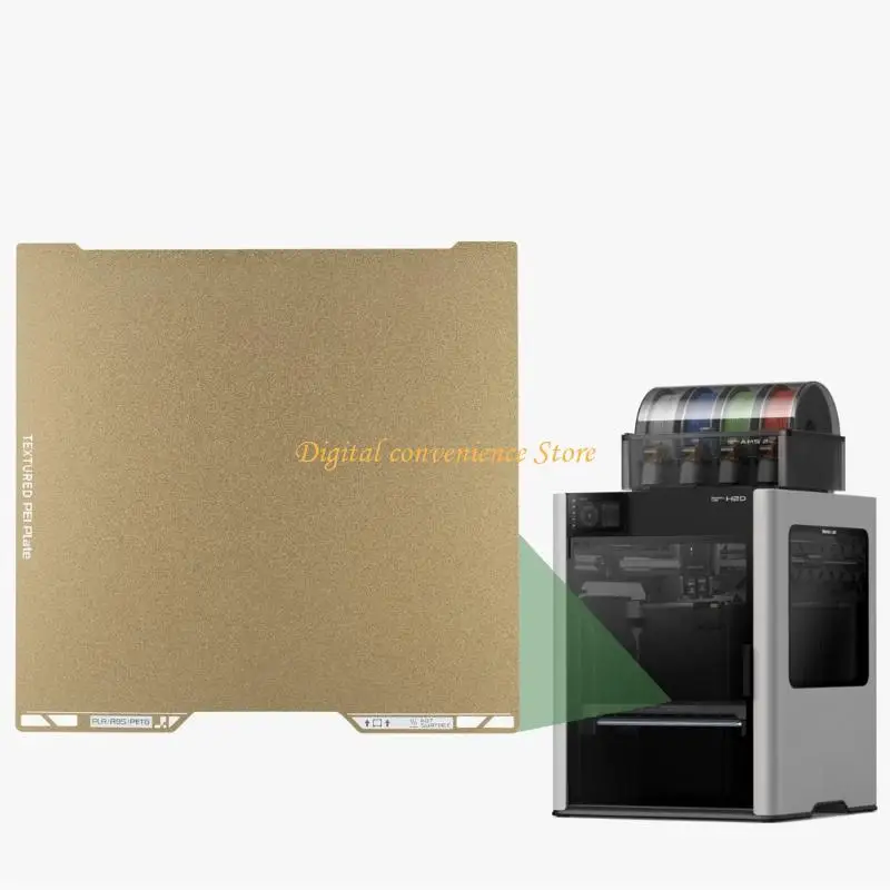 97QA PEI Sheet 355x325mm for H2D Flexible Spring Steel Platform Board Build Plate Double Sided Textured Print Bed Replacement
97QA PEI Sheet 355x325mm for H2D Flexible Spring Steel Platform Board Build Plate Double Sided Textured Print Bed Replacement