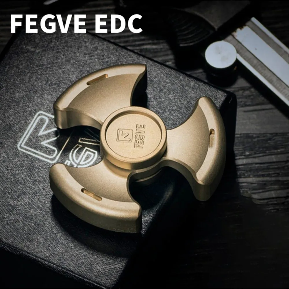 FEGVE EDC Спиннер из латуни, трехлистный Спиннер, игрушки для взрослых, оригинальный дизайн, гаджеты для облегчения тревоги 
FEGVE EDC Спиннер из латуни, трехлистный Спиннер, игрушки для взрослых, оригинальный дизайн, гаджеты для облегчения тревоги