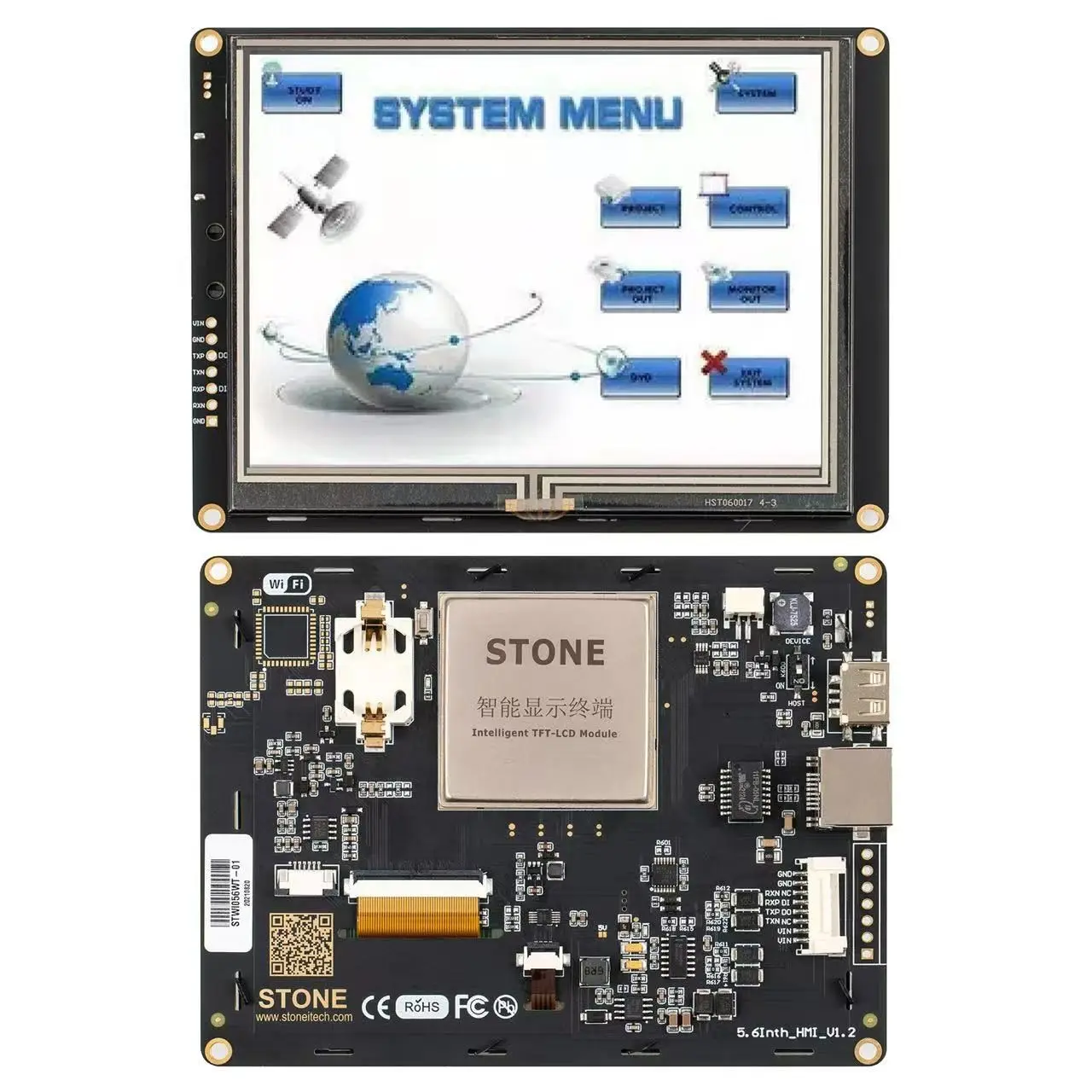 SCBRHMI-Полноцветная 5,6 "HMI интеллектуальная резистивная плата сенсорного экрана UART TFT ЖК-модуль, совместимый с Arduino
SCBRHMI-Полноцветная 5,6 "HMI интеллектуальная резистивная плата сенсорного экрана UART TFT ЖК-модуль, совместимый с Arduino