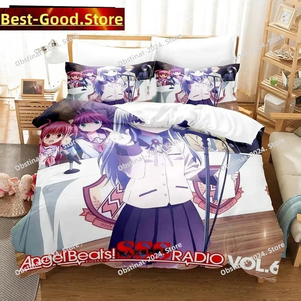 3D Anime Angel Beats Bedding Set Printed single Comforter Quilt Bed Cover Duvet Cover Pillow Case 3 Pieces Sets Kids Adult Size
3D Anime Angel Beats Bedding Set Printed single Comforter Quilt Bed Cover Duvet Cover Pillow Case 3 Pieces Sets Kids Adult Size