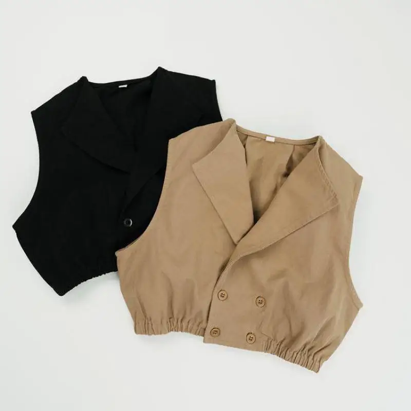 2024 Autumn New Children Sleeveless Lapel Vest Fashion Boys Vintage Casual Jacket Baby Girls Solid Cardigan Coat Kids Clothes
2024 Autumn New Children Sleeveless Lapel Vest Fashion Boys Vintage Casual Jacket Baby Girls Solid Cardigan Coat Kids Clothes