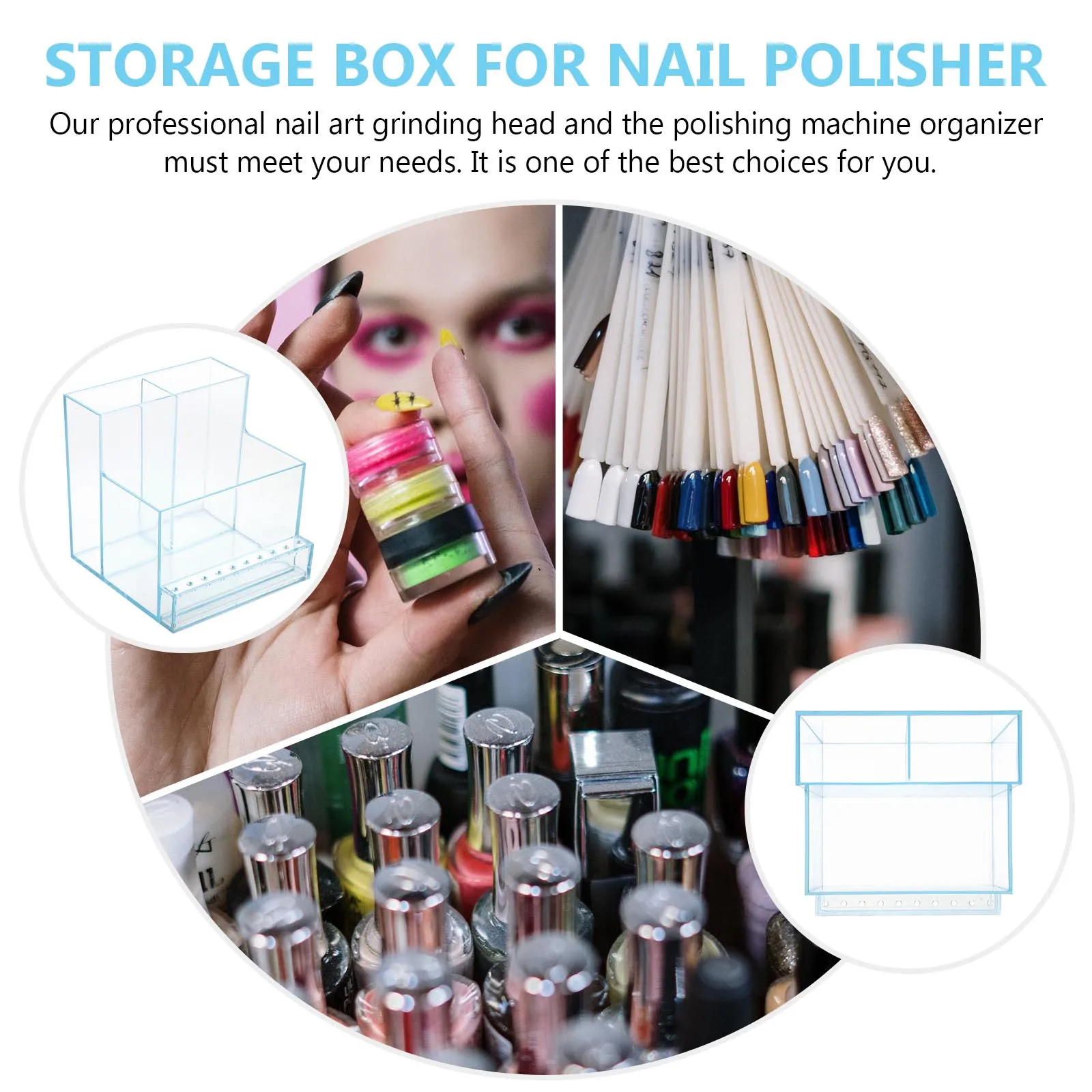 1pc Nail Grinding Machine Storage Box Manicure Polisher Holder Organizer Rack For Nail Art Salon Diy Practice Tools Supply
1pc Nail Grinding Machine Storage Box Manicure Polisher Holder Organizer Rack For Nail Art Salon Diy Practice Tools Supply