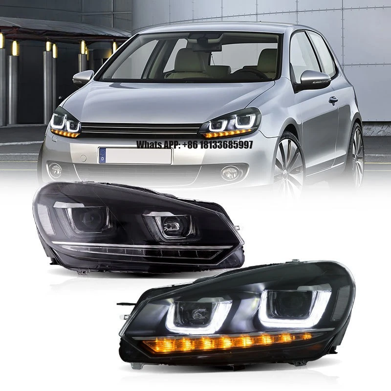 VLAND Factory LED Headlights 2008-2011 2012 2013 With Sequential Turn Signal Headlamp for VW GOLF VI Mk6 Golf 6 Head Lights
VLAND Factory LED Headlights 2008-2011 2012 2013 With Sequential Turn Signal Headlamp for VW GOLF VI Mk6 Golf 6 Head Lights