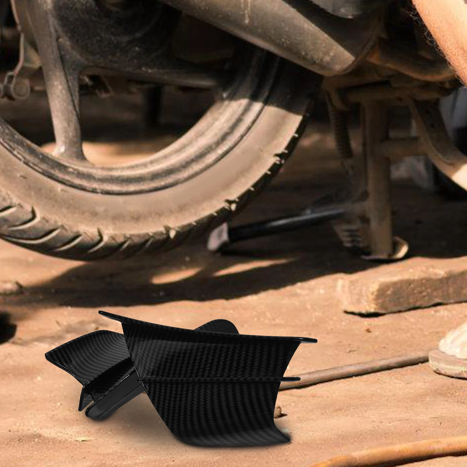 2PCS Carbon Fiber Spoiler Styling Winglets for Motorcycle Decorative Fairing Wing Black Lightweight Durable Wide Compatibility
2PCS Carbon Fiber Spoiler Styling Winglets for Motorcycle Decorative Fairing Wing Black Lightweight Durable Wide Compatibility
