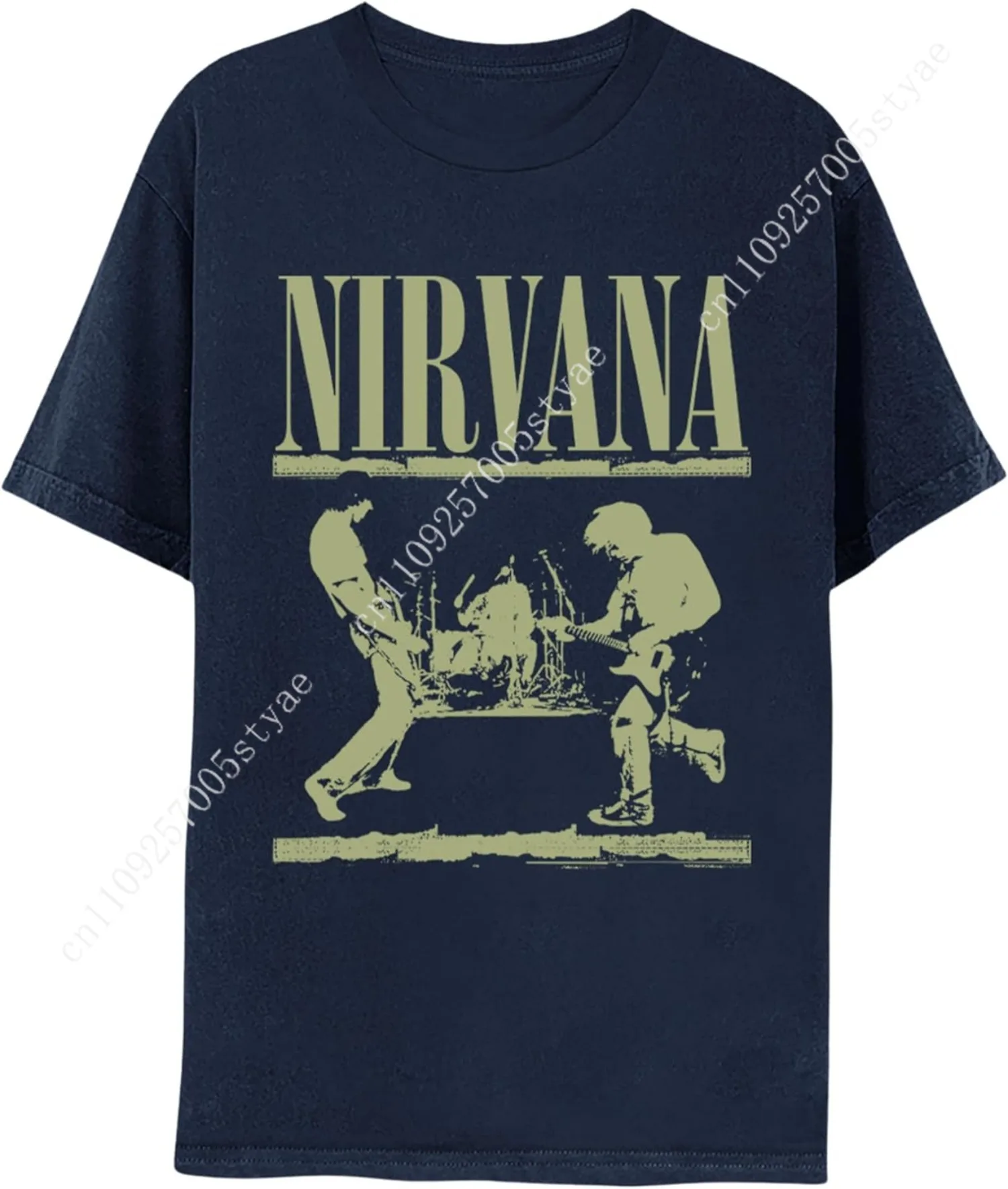 Nirvana Logo & Playing on Stage Adult Navy Short Sleeve T Shirt 90s Music Vintage Style Graphic Tees
Nirvana Logo & Playing on Stage Adult Navy Short Sleeve T Shirt 90s Music Vintage Style Graphic Tees