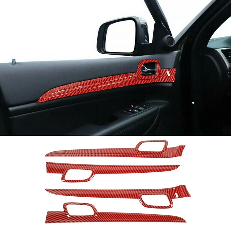 Dashboard Panel Cover Trim+Door Handle Cover Decoration For Jeep Grand Cherokee 2011-2022, ABS Red Carbon Fiber
Dashboard Panel Cover Trim+Door Handle Cover Decoration For Jeep Grand Cherokee 2011-2022, ABS Red Carbon Fiber