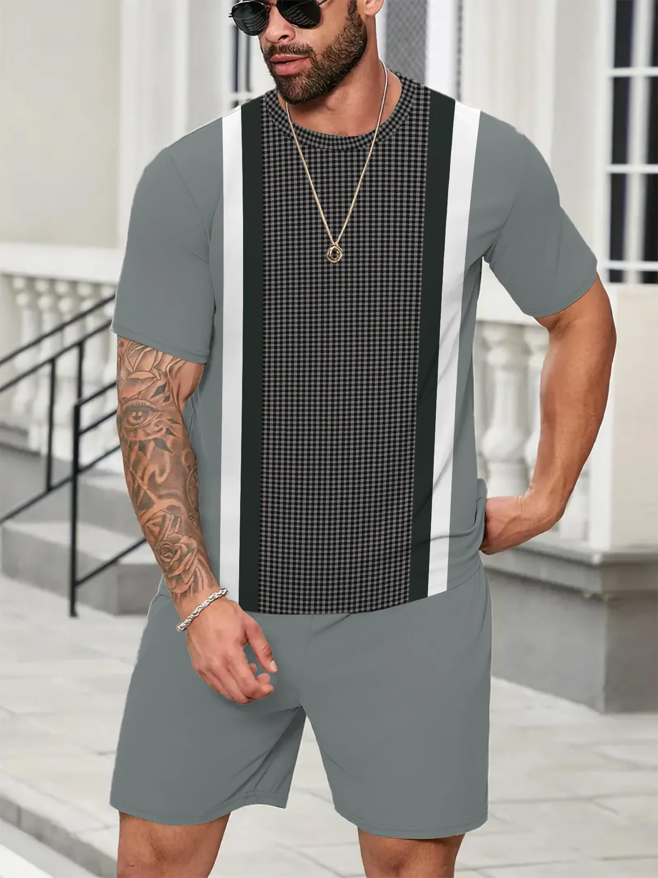Summer hot-selling fashion trend casual 3D printing men's suit breathable quick-drying comfortable men's T-shirt shorts suit 
Summer hot-selling fashion trend casual 3D printing men's suit breathable quick-drying comfortable men's T-shirt shorts suit
