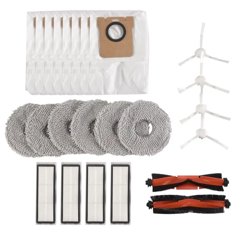 ABUH-24PCS Replacement Parts For Xiaomi Robot Vacuum X20 + / X20 Plus Vacuum Main Side Brush Hepa Filter Mop Cloth Dust Bag
ABUH-24PCS Replacement Parts For Xiaomi Robot Vacuum X20 + / X20 Plus Vacuum Main Side Brush Hepa Filter Mop Cloth Dust Bag