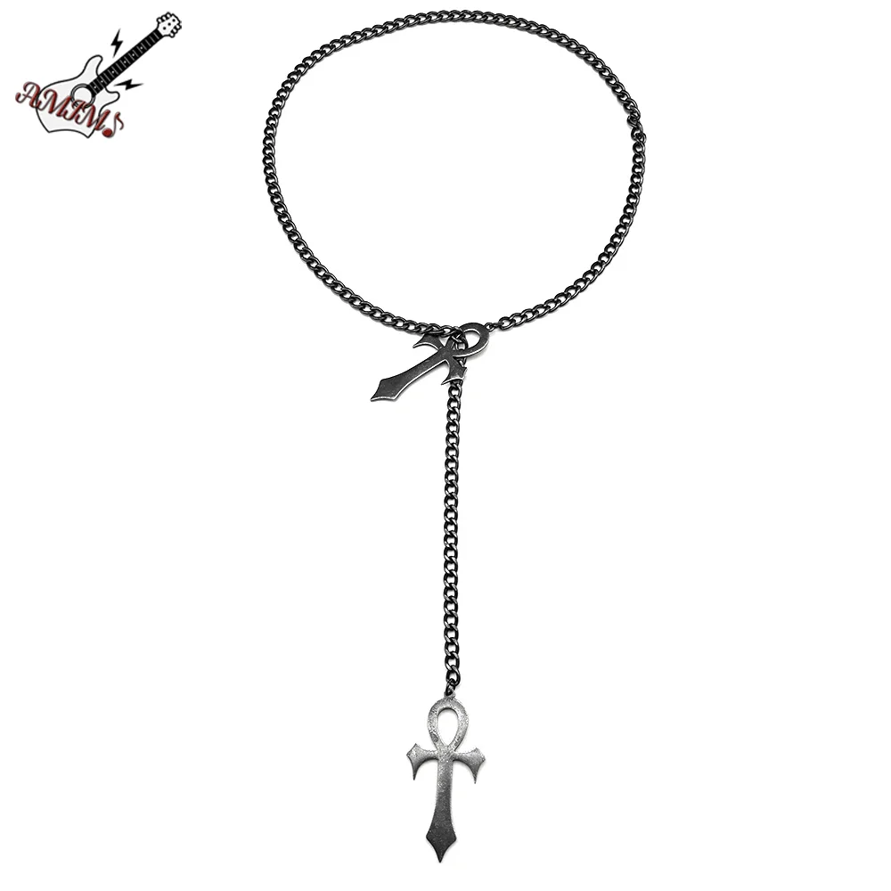 Goth Egyptian Cross Ankh Toggle Necklace For Women Men Stainless Steel Black Key Of Life Y Shape Punk Hiphop Male Chain Jewelry
Goth Egyptian Cross Ankh Toggle Necklace For Women Men Stainless Steel Black Key Of Life Y Shape Punk Hiphop Male Chain Jewelry