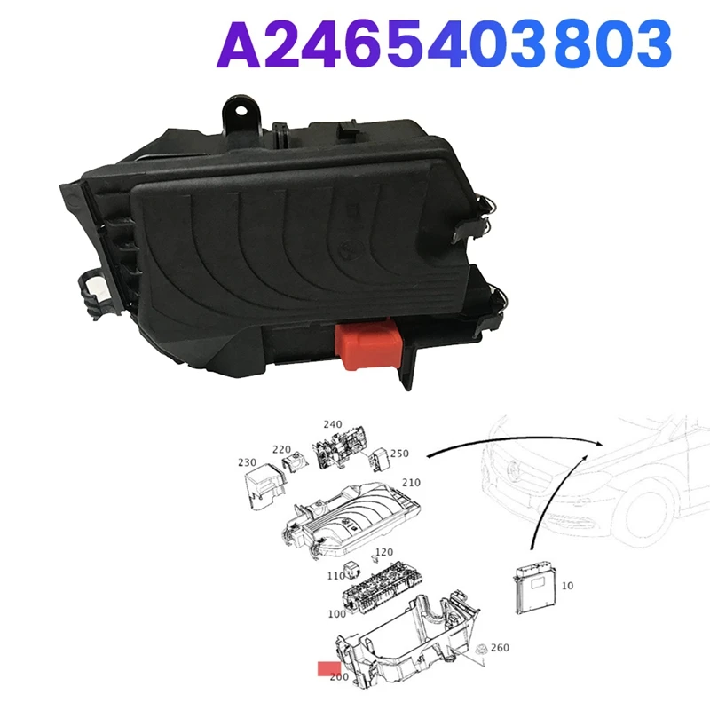 Блок предохранителей двигателя A2465403803 для Mercedes Benza B CLA -Class W177 W156 W176 W246 2013-2018
Блок предохранителей двигателя A2465403803 для Mercedes Benza B CLA -Class W177 W156 W176 W246 2013-2018