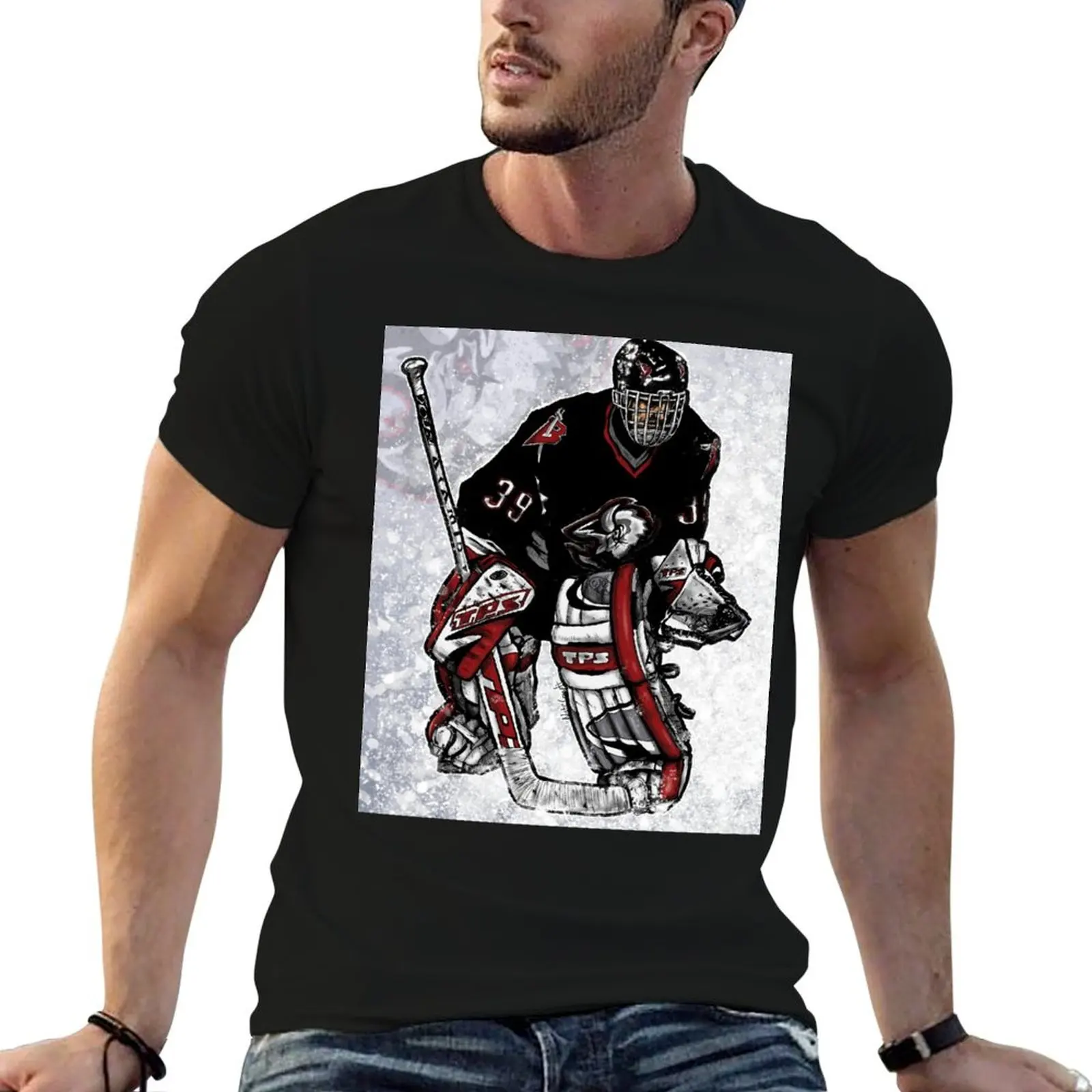 Hasek in black full T-Shirt blanks vintage t shirts plus size tops heavyweight t shirts for men
Hasek in black full T-Shirt blanks vintage t shirts plus size tops heavyweight t shirts for men