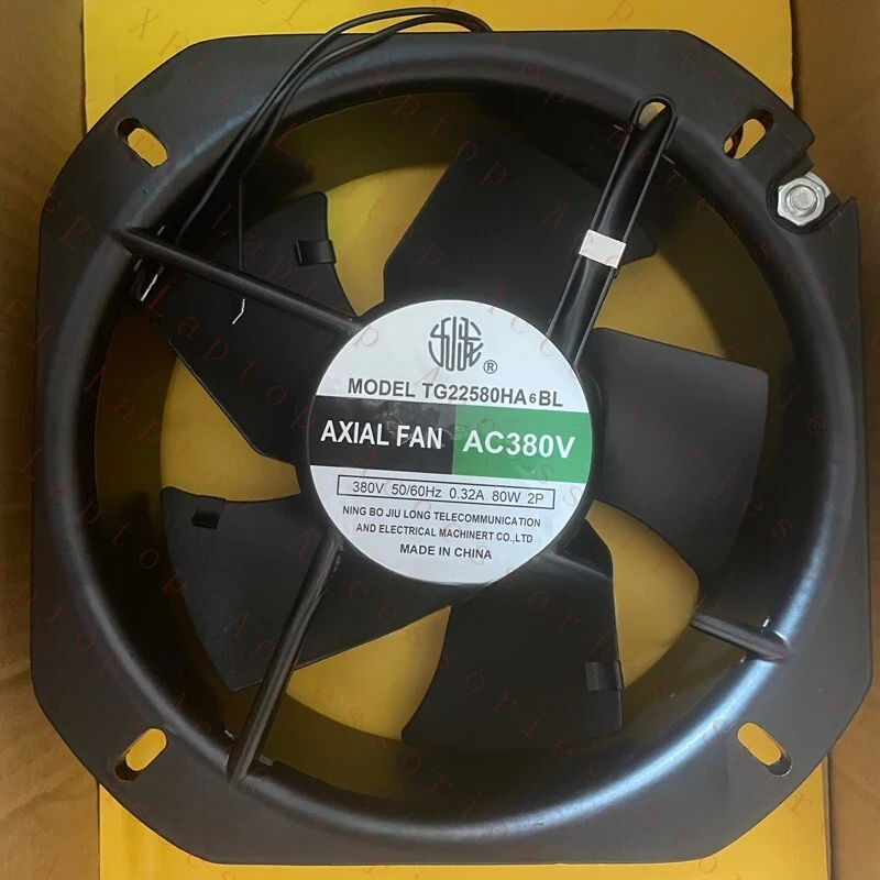 D 1pcs TG22580HA6BL AC380V 22580 axial fan full metal cooling fan
D 1pcs TG22580HA6BL AC380V 22580 axial fan full metal cooling fan