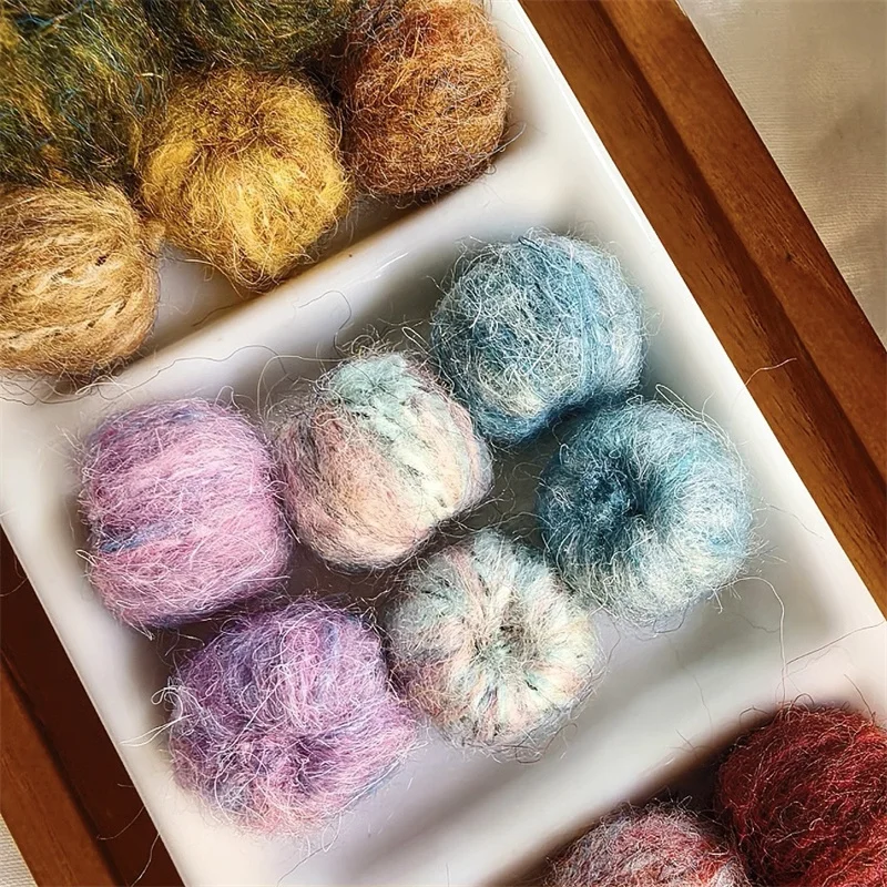 Winter style 50pcs/lot color Yarn Handmade winding effect geometry rounds shape balls beads diy jewelry garment hair accessory
Winter style 50pcs/lot color Yarn Handmade winding effect geometry rounds shape balls beads diy jewelry garment hair accessory