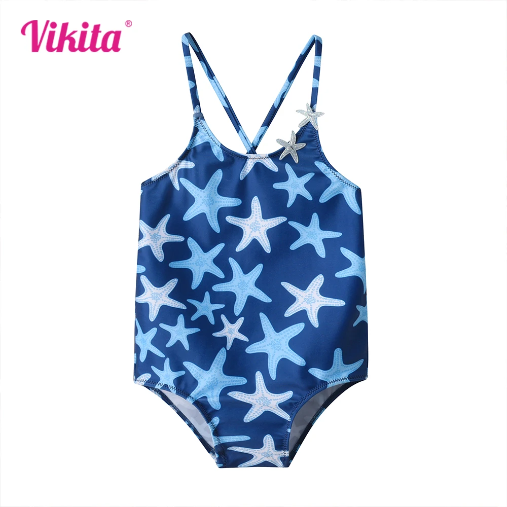 VIKITA Girls Swimwear One Piece Teens Seastar Print High Quality Beachwear for Kids Girls Camisole Swimsuit 4 To 10 Years Old
VIKITA Girls Swimwear One Piece Teens Seastar Print High Quality Beachwear for Kids Girls Camisole Swimsuit 4 To 10 Years Old