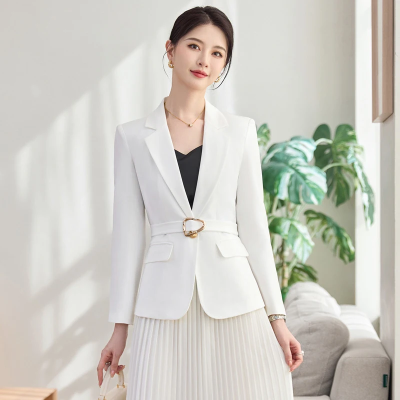 Women's Spring Blazer2026New slim-fit elegant waist-cinching women's blazer and skirt suit for petite figures
Women's Spring Blazer2026New slim-fit elegant waist-cinching women's blazer and skirt suit for petite figures