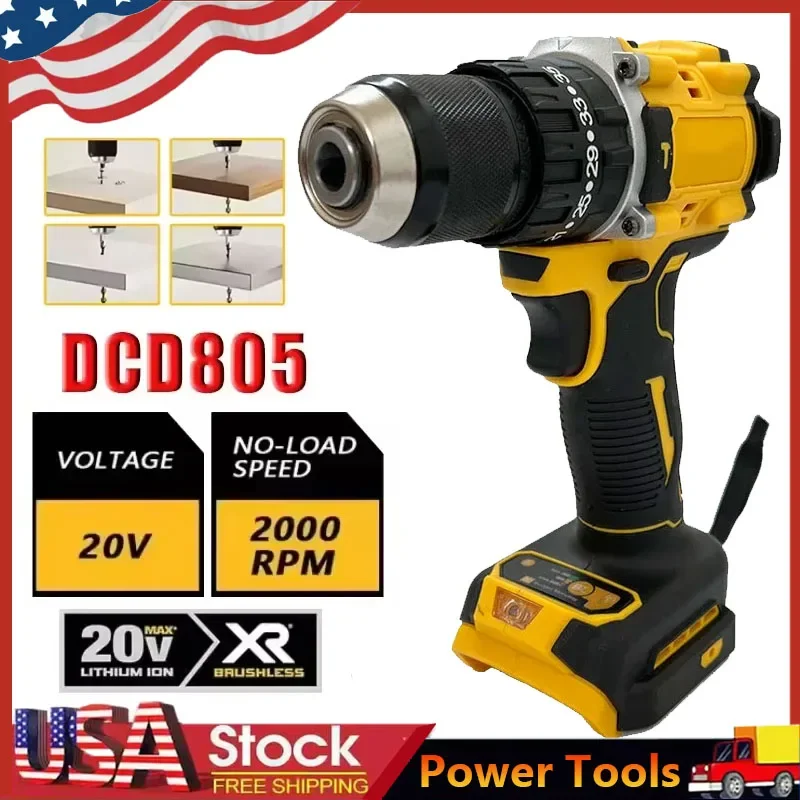Аккумуляторная ударная дрель-шуруповерт DeWalt DCD800, 2000 об/мин, 1/2 дюйма, бесщеточная, литиевая, для аккумулятора 20В
Аккумуляторная ударная дрель-шуруповерт DeWalt DCD800, 2000 об/мин, 1/2 дюйма, бесщеточная, литиевая, для аккумулятора 20В