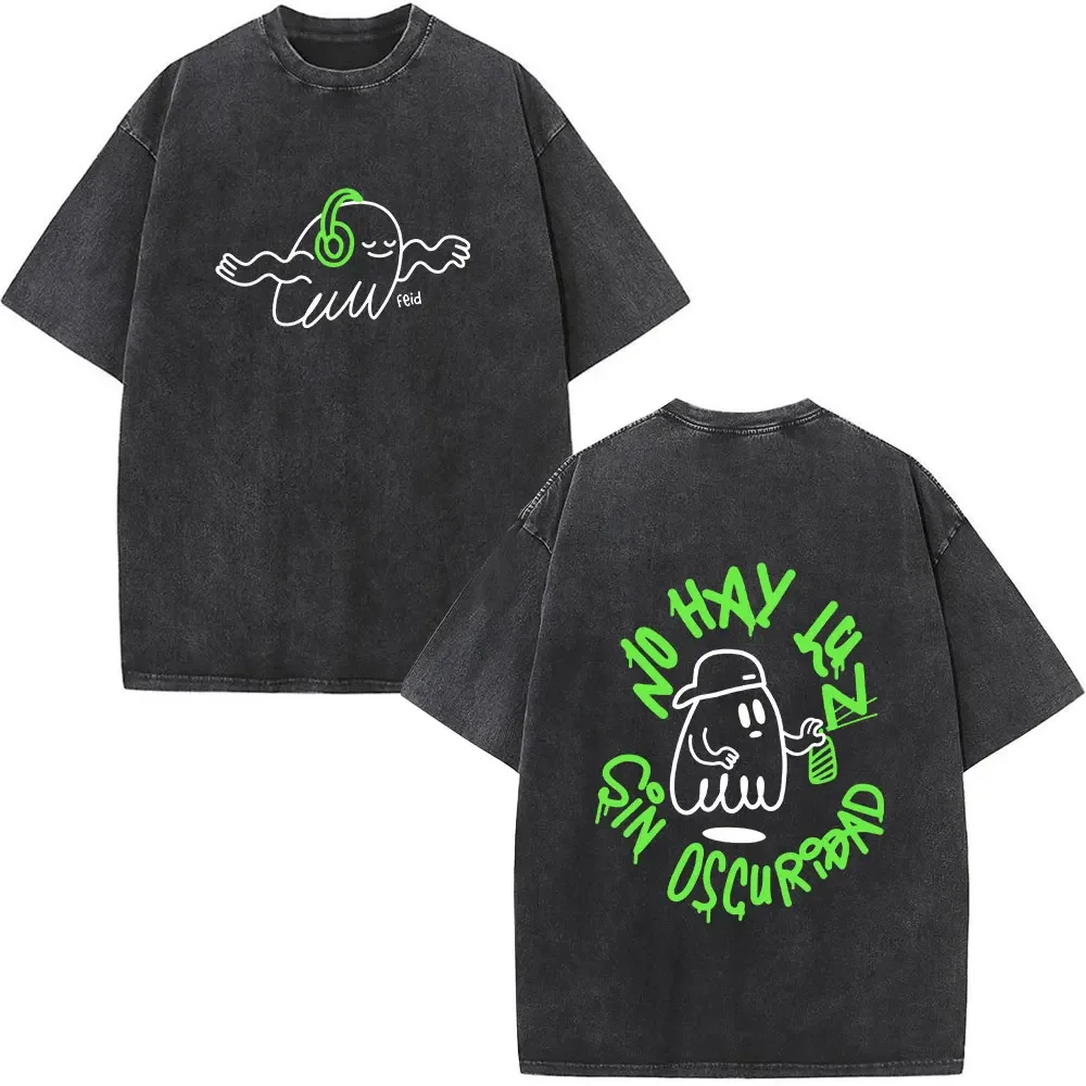 Feid Ferxxo No Le Temas A La Oscuridad Vintage Washed T shirt Men Clothes Fashion Hip Hop Oversized T-shirt Punk Gothic T-shirts
Feid Ferxxo No Le Temas A La Oscuridad Vintage Washed T shirt Men Clothes Fashion Hip Hop Oversized T-shirt Punk Gothic T-shirts