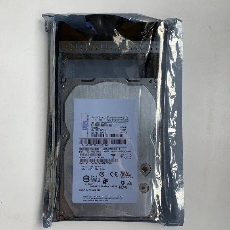ДЛЯ 49Y1870 49Y1866 49Y1869 Жесткий диск IBM 600 ГБ 15K 6 ГБ LFF SAS 3,5 дюйма с трейлером
ДЛЯ 49Y1870 49Y1866 49Y1869 Жесткий диск IBM 600 ГБ 15K 6 ГБ LFF SAS 3,5 дюйма с трейлером