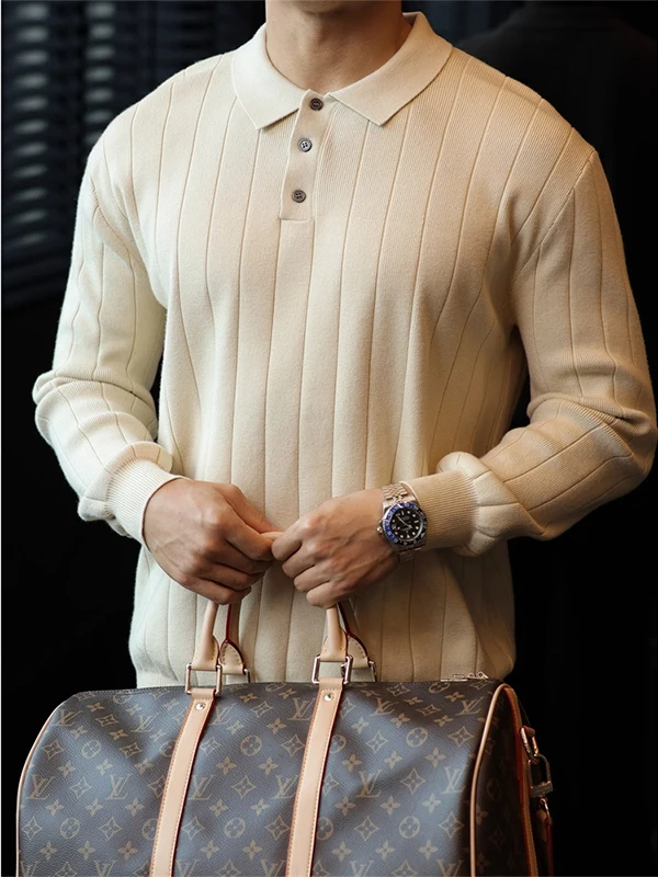 Retro Knitted Sweater Men Casual Long Sve Turn-down Collar Comfortable Breathable Moisture-ng Straight-cut Sle
Retro Knitted Sweater Men Casual Long Sve Turn-down Collar Comfortable Breathable Moisture-ng Straight-cut Sle