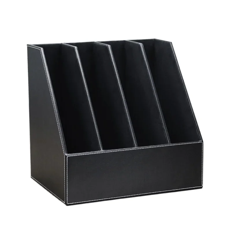 *High-end fashion leather four rows desktop A4 file frame seat frame business office supplies
*High-end fashion leather four rows desktop A4 file frame seat frame business office supplies