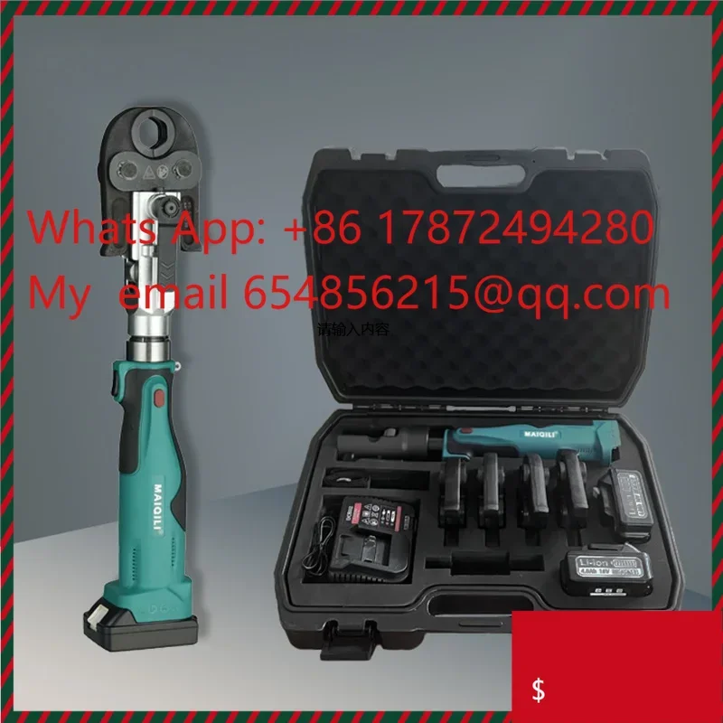 Electric Hydraulic Plier Rechargeable Battery Powered Crimping Tool Copper and Aluminum Terminal Crimping
Electric Hydraulic Plier Rechargeable Battery Powered Crimping Tool Copper and Aluminum Terminal Crimping