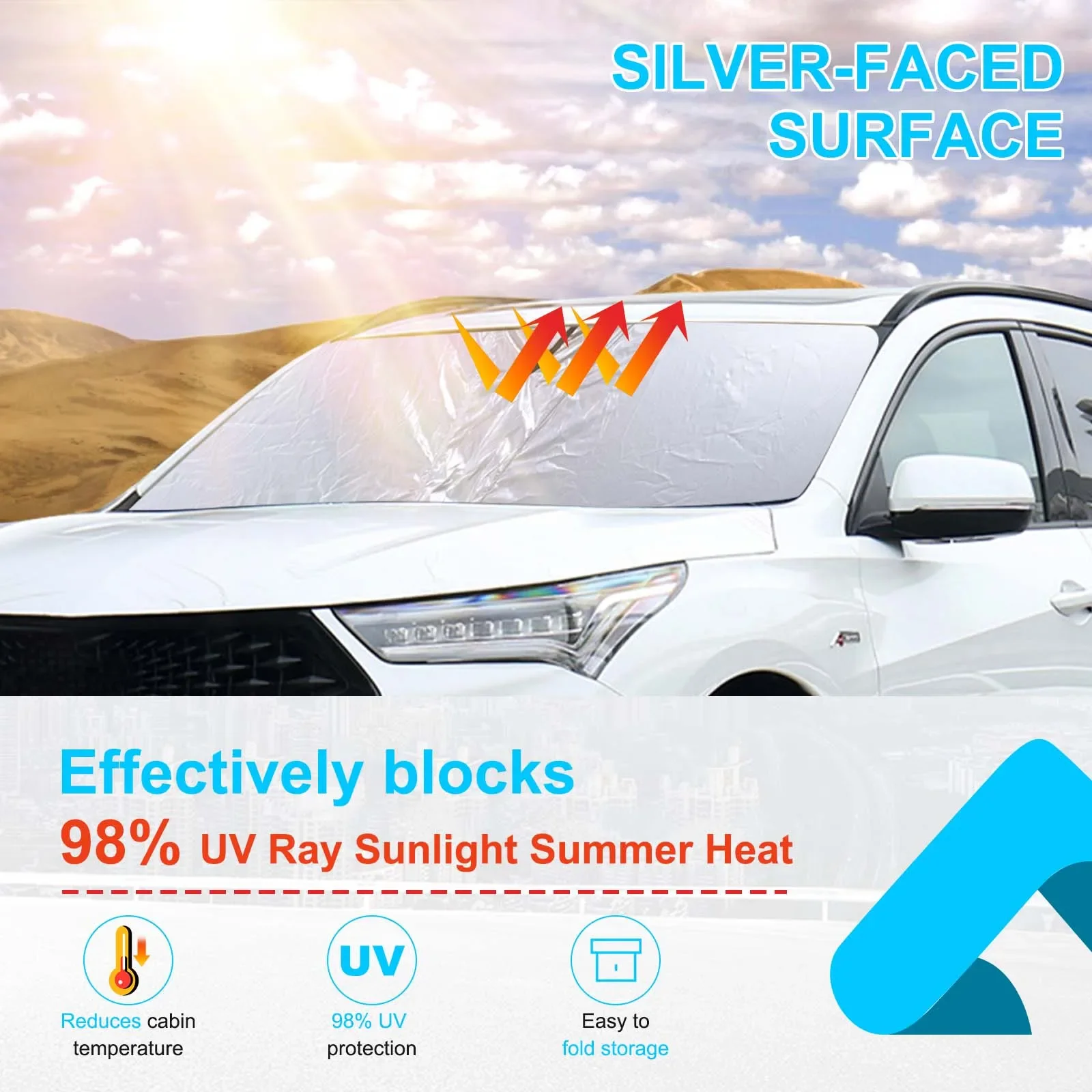 For Acura RDX 2013-2022 Cloth Silver Car Front Windshield Sunshade Sun Protection Visor Sunshade Car Accessories
For Acura RDX 2013-2022 Cloth Silver Car Front Windshield Sunshade Sun Protection Visor Sunshade Car Accessories