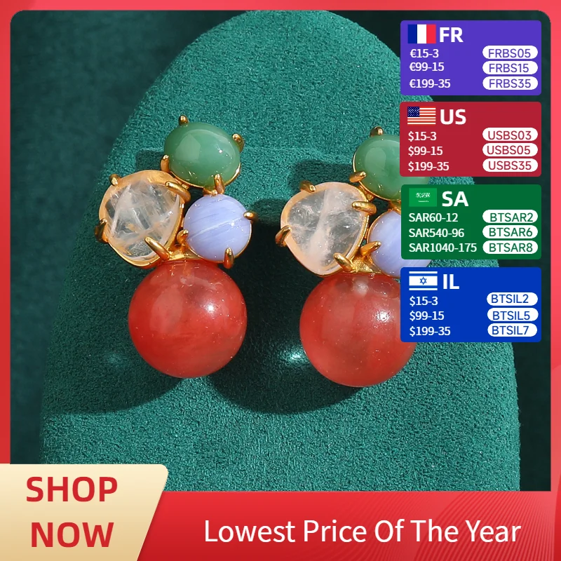 Natural Stone Stud Earrings For Woman Vintage Watermelon Red Color Oval Glass Antique Luxury Quality Jewelry Party Dress 2025
Natural Stone Stud Earrings For Woman Vintage Watermelon Red Color Oval Glass Antique Luxury Quality Jewelry Party Dress 2025