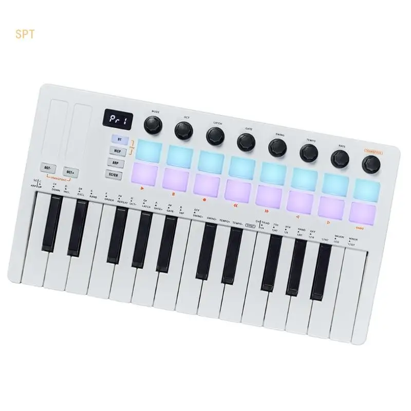 USB MIDI Keyboard with 16 Drum Pad Touch Rod 25 Key MIDI Keyboard Controller 714F
USB MIDI Keyboard with 16 Drum Pad Touch Rod 25 Key MIDI Keyboard Controller 714F