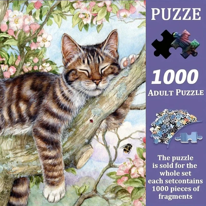 500/1000 Pieces Jigsaw Puzzle Cat Animal Jigsaw Puzzle Educational Toy for Kids Children 's Games Christmas Gift
500/1000 Pieces Jigsaw Puzzle Cat Animal Jigsaw Puzzle Educational Toy for Kids Children 's Games Christmas Gift