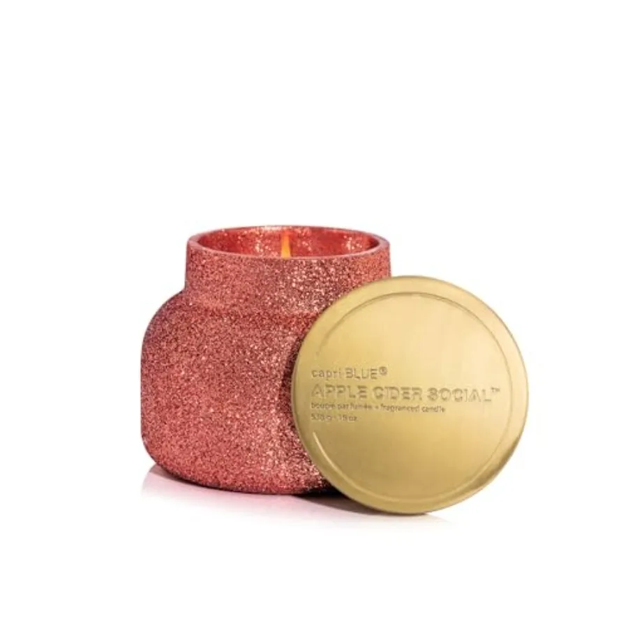 Ароматическая свеча Signature Glam Jar - Долговечная смесь соевого воска - Свечи с блестками для дома, ароматизированные роскошными праздничными ароматами
Ароматическая свеча Signature Glam Jar - Долговечная смесь соевого воска - Свечи с блестками для дома, ароматизированные роскошными праздничными ароматами