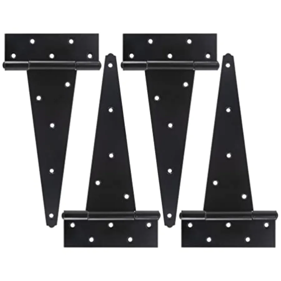 T-Strap Shed Door Hinges Heavy Duty, Black Tee Hge for Wooden Fences, Yard Door, Barn Door Gates, Wrought Hardware Rustproof
T-Strap Shed Door Hinges Heavy Duty, Black Tee Hge for Wooden Fences, Yard Door, Barn Door Gates, Wrought Hardware Rustproof