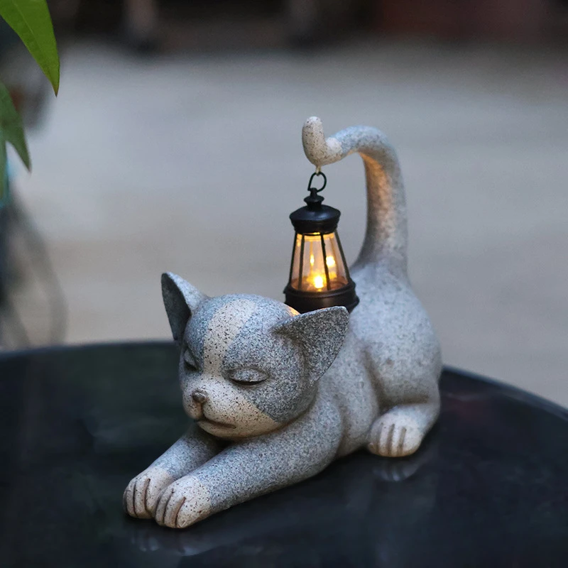 New American Solar Light Outdoor Ornament Cute Cat Statue Balcony Courtyard Decoration Light Room External Light
New American Solar Light Outdoor Ornament Cute Cat Statue Balcony Courtyard Decoration Light Room External Light