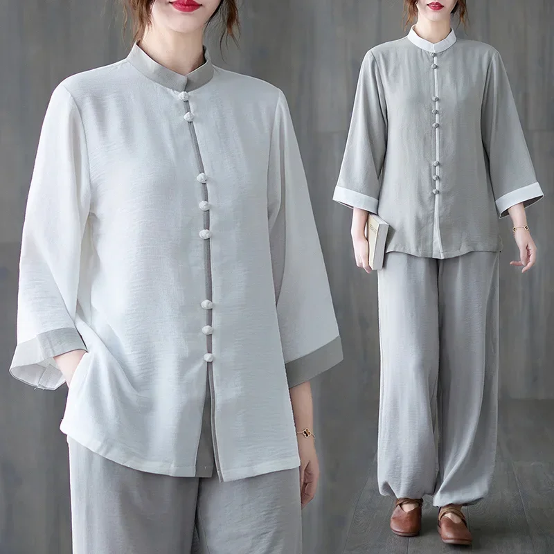 China Tai Chi Clothing Vintage Fashion Kung Fu Jacket Set Chinese Style Women's Clothing National Cotton Linen Tang Suit Suit
China Tai Chi Clothing Vintage Fashion Kung Fu Jacket Set Chinese Style Women's Clothing National Cotton Linen Tang Suit Suit