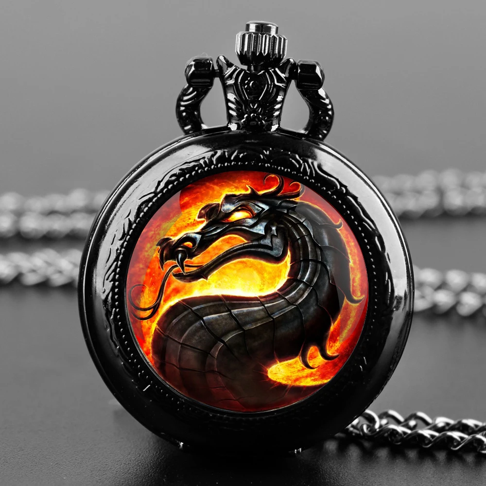 Classic Mysterio Dragon Glass Dome Vintage Quartz Pocket Watch Men Women Pendant Necklace Chain Charm Clock Watch Jewelry Gifts
Classic Mysterio Dragon Glass Dome Vintage Quartz Pocket Watch Men Women Pendant Necklace Chain Charm Clock Watch Jewelry Gifts