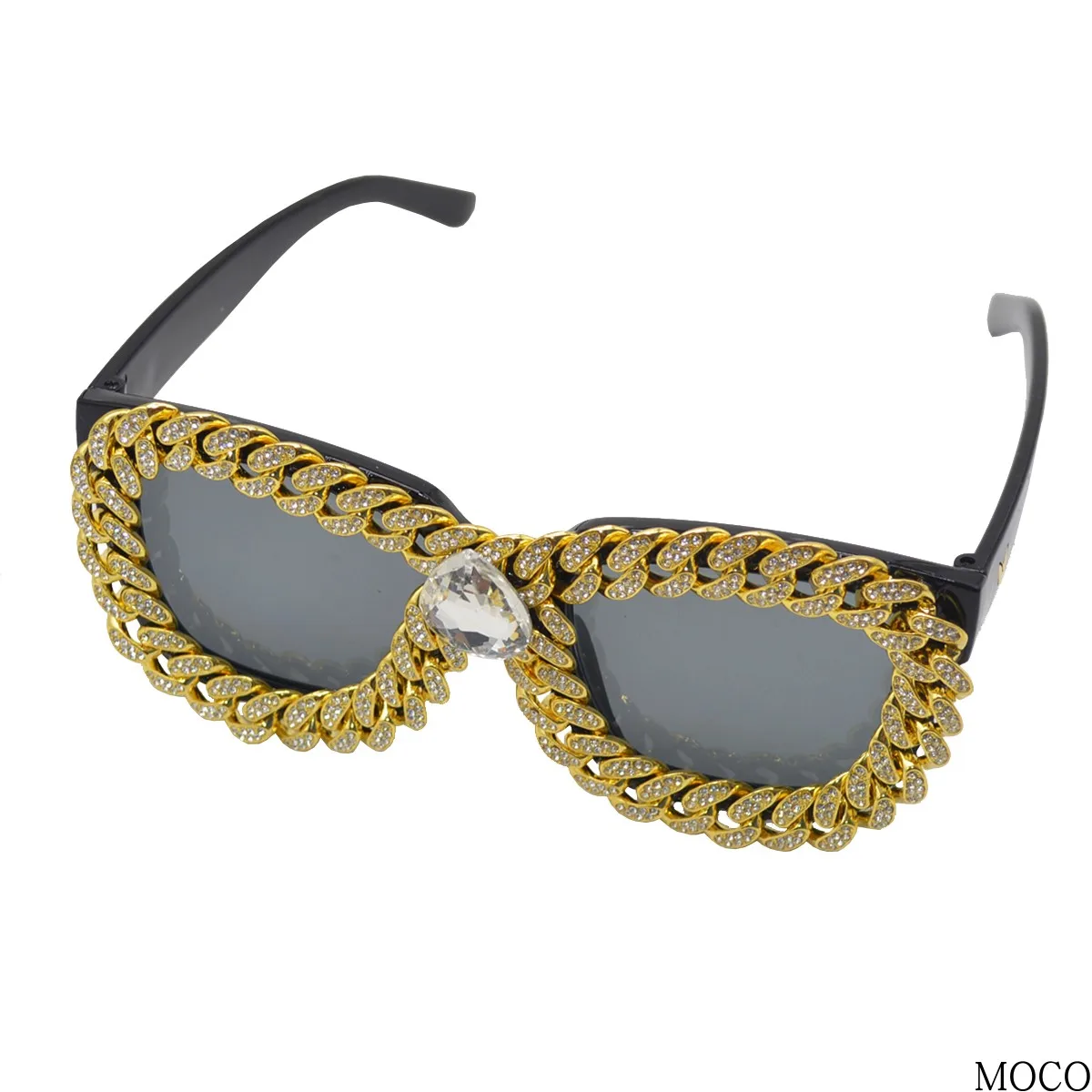 New Fashion Frame with Diamonds Chain Sunglasses Modern Personalized Eyeglasses Fashion Street Women's Sunglasses
New Fashion Frame with Diamonds Chain Sunglasses Modern Personalized Eyeglasses Fashion Street Women's Sunglasses