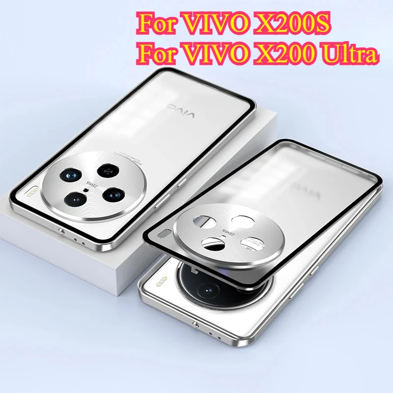 Магнитный полупрозрачный матовый чехол Magsafe для VIVO X200 Ultra X200S, металлическая защита объектива камеры, задняя крышка для VIVO X200Ultra
Магнитный полупрозрачный матовый чехол Magsafe для VIVO X200 Ultra X200S, металлическая защита объектива камеры, задняя крышка для VIVO X200Ultra
