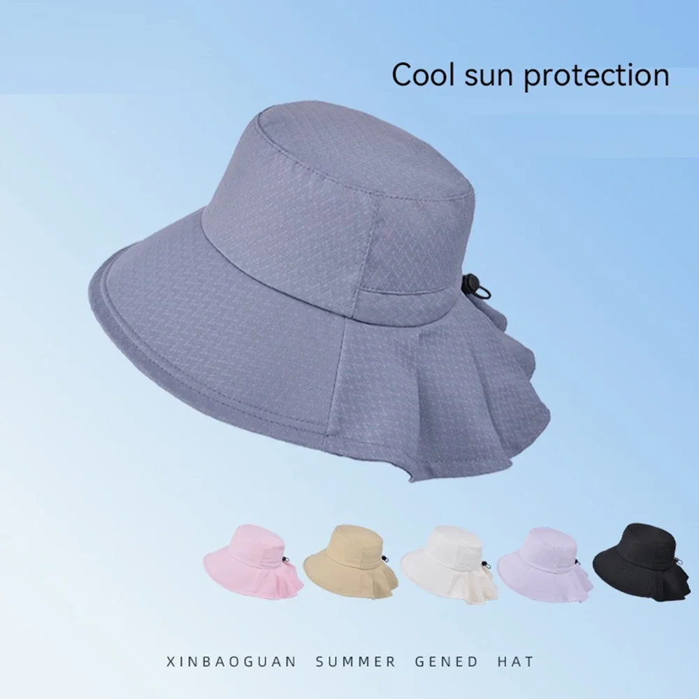 Spring summer outdoor sun protection female Korean version fashion large brimmed fisherman hat cool breathable shawl neck visor
Spring summer outdoor sun protection female Korean version fashion large brimmed fisherman hat cool breathable shawl neck visor