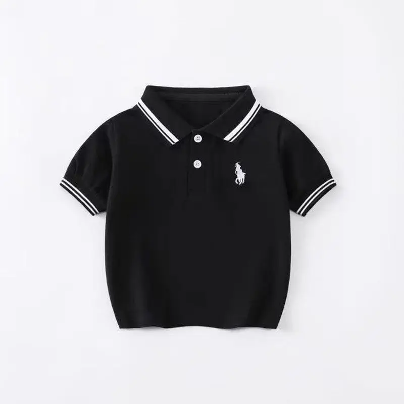 Boys POLO shirt short-sleeved breathable simple children's pearl T-shirt summer embroidered lapel top thin
Boys POLO shirt short-sleeved breathable simple children's pearl T-shirt summer embroidered lapel top thin