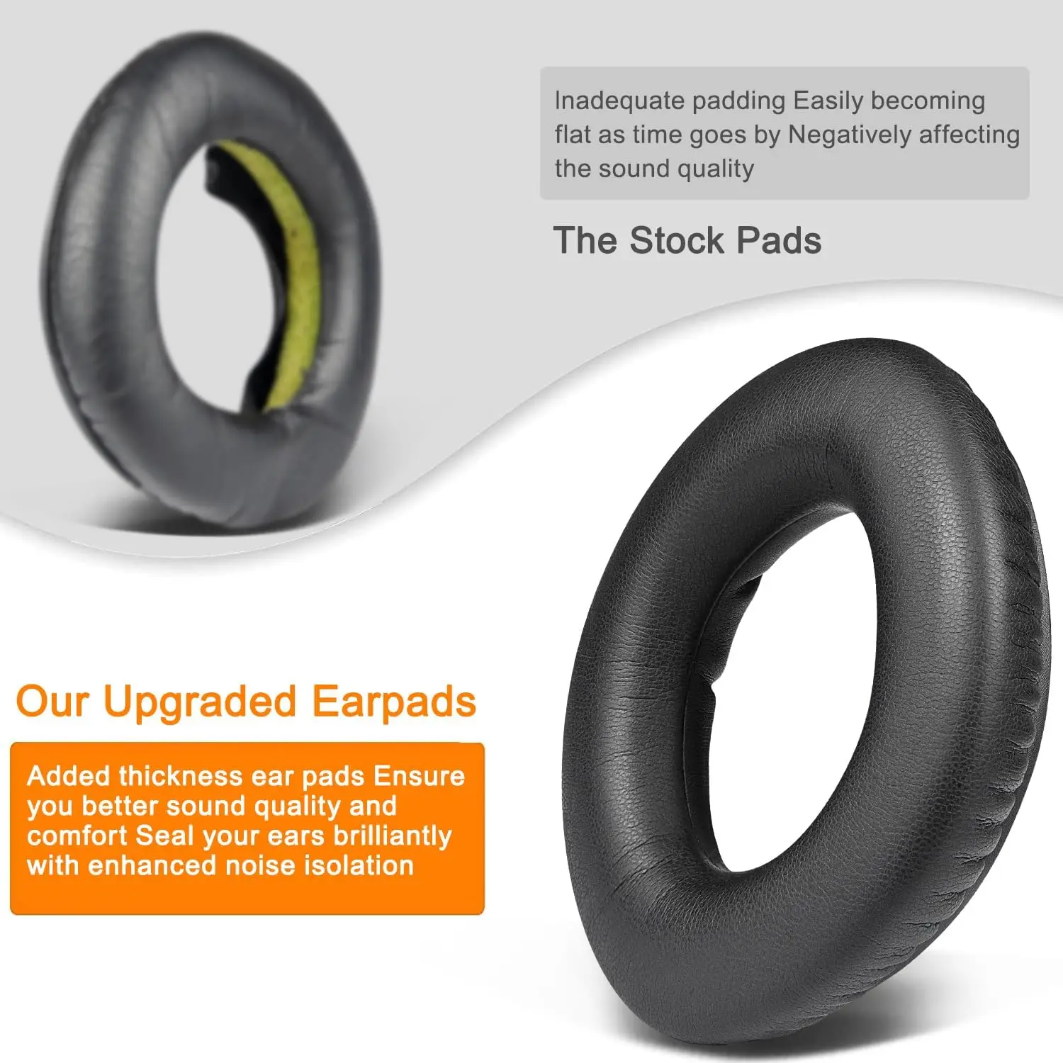Earpads for Sennheiser PXC360BT, PX360, PX360BT, MM550, MM550-X, HD360 Pro Headphone Ear Pads Cushions Foam Earmuff Earpads for Sennheiser PXC360BT, PX360, PX360BT, MM550, MM550-X, HD360 Pro Headphone Ear Pads Cushions Foam Earmuff