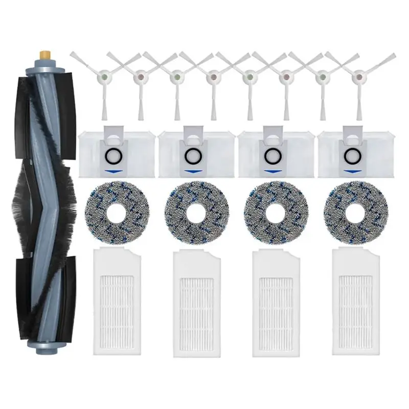 Запасные части ABHZ для Ecovacs Debot X1 OMNI, T10 OMNI, X1 TURBO, T10 TURBO, DBX53: мешок для пыли, фильтр, основная и боковые щетки, тряпка для влажной уборки
Запасные части ABHZ для Ecovacs Debot X1 OMNI, T10 OMNI, X1 TURBO, T10 TURBO, DBX53: мешок для пыли, фильтр, основная и боковые щетки, тряпка для влажной уборки