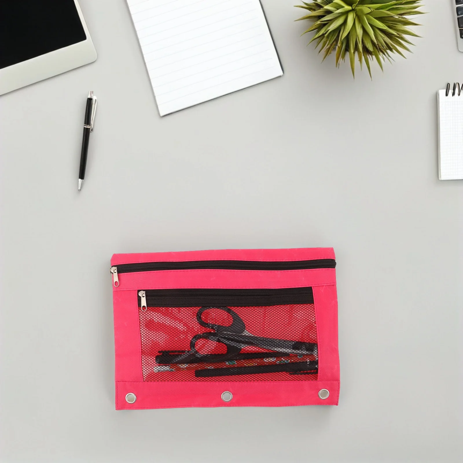 2Pcs Zippered Binder Pencil Case Pouch 9.8x7 Rosy Reinforced 3-Ring Insert for Notebook Folder Office Supplies Organization
2Pcs Zippered Binder Pencil Case Pouch 9.8x7 Rosy Reinforced 3-Ring Insert for Notebook Folder Office Supplies Organization