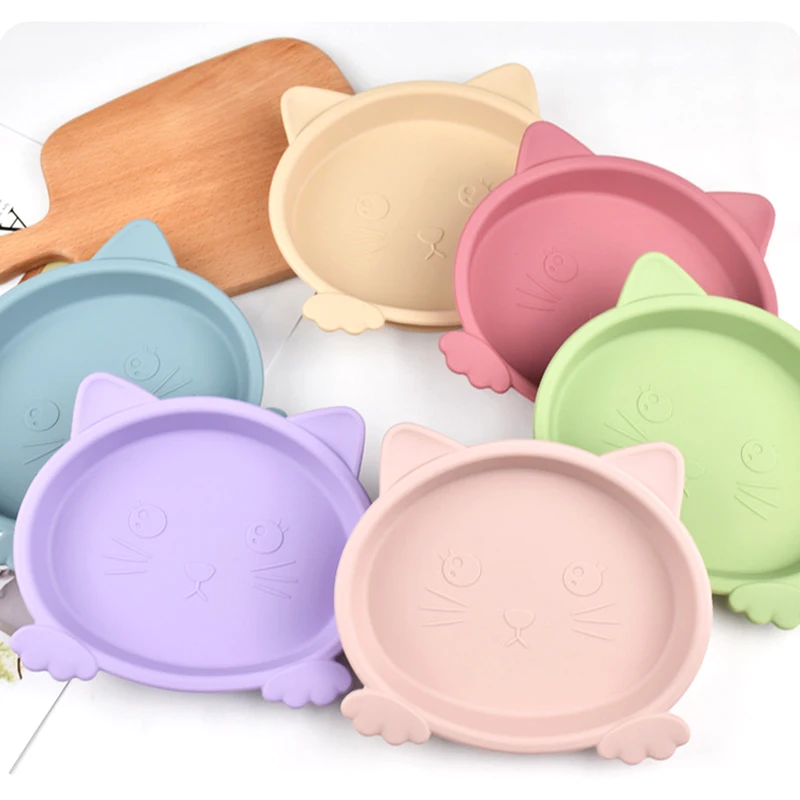 1PC BPA Free Cartoon Cat Children Dishes Suction Plates Silicone Baby Feeding Dining Plate For Toddlers Training Bowl Baby Stuff
1PC BPA Free Cartoon Cat Children Dishes Suction Plates Silicone Baby Feeding Dining Plate For Toddlers Training Bowl Baby Stuff