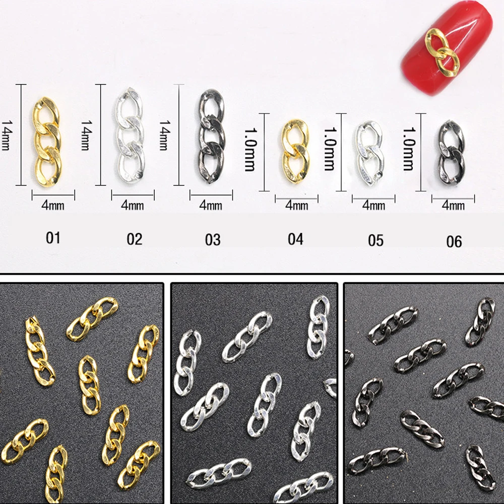 20pcs Alloy Lock Nail Art Charm 3D Punk Gold/Silver/Black Metal Chain Nail Decor Parts DIY Japanese Design Nail Accessories
20pcs Alloy Lock Nail Art Charm 3D Punk Gold/Silver/Black Metal Chain Nail Decor Parts DIY Japanese Design Nail Accessories