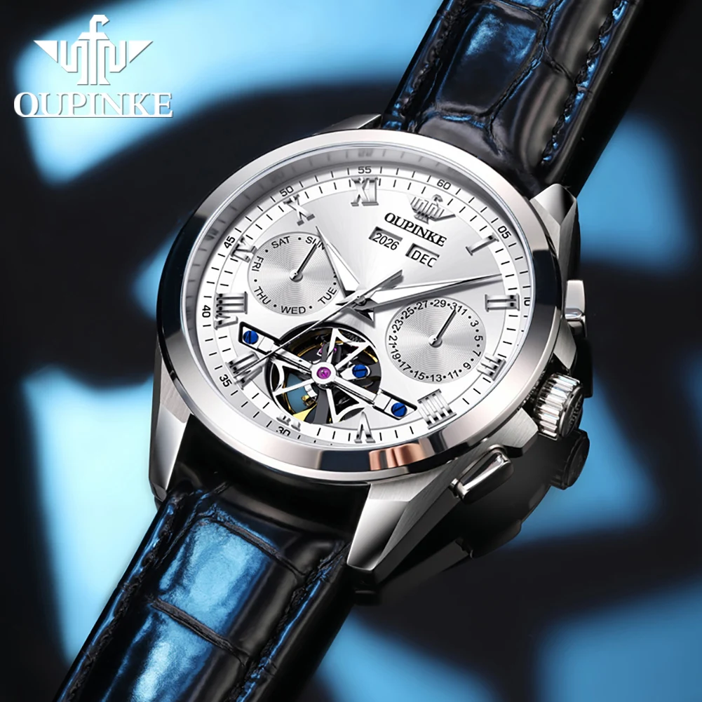 OUPINKE 3281 New Automatic Man Watch Skeleton Flywheel Luxury Business Men's Mechanical Wristwatch Original Brand Watch for Men
OUPINKE 3281 New Automatic Man Watch Skeleton Flywheel Luxury Business Men's Mechanical Wristwatch Original Brand Watch for Men