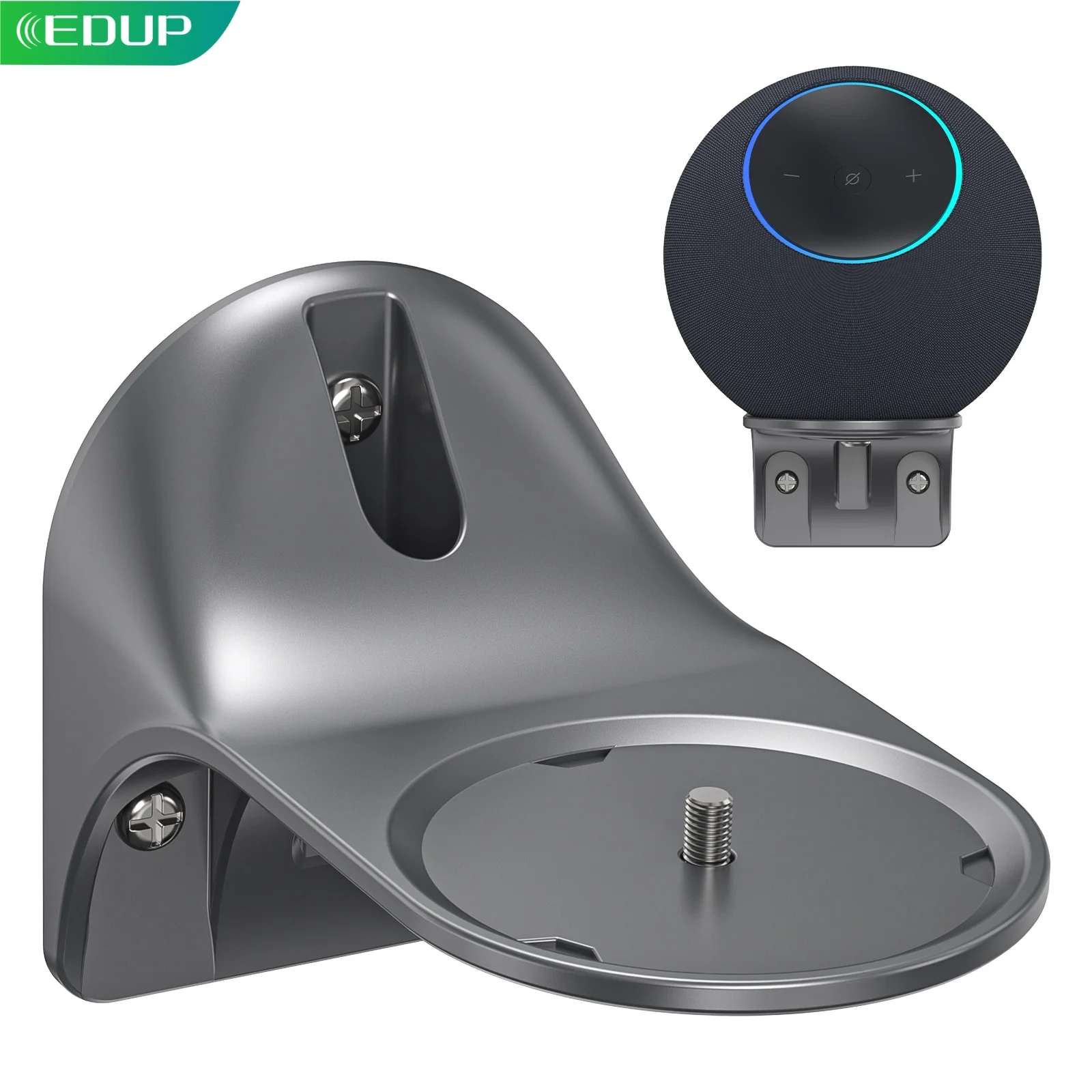EDUP WT1223-G Grey Aluminum Wall Mount Kit Wall Bracket for Echo Studio Space Saving Stable Holder with Installation Kit
EDUP WT1223-G Grey Aluminum Wall Mount Kit Wall Bracket for Echo Studio Space Saving Stable Holder with Installation Kit