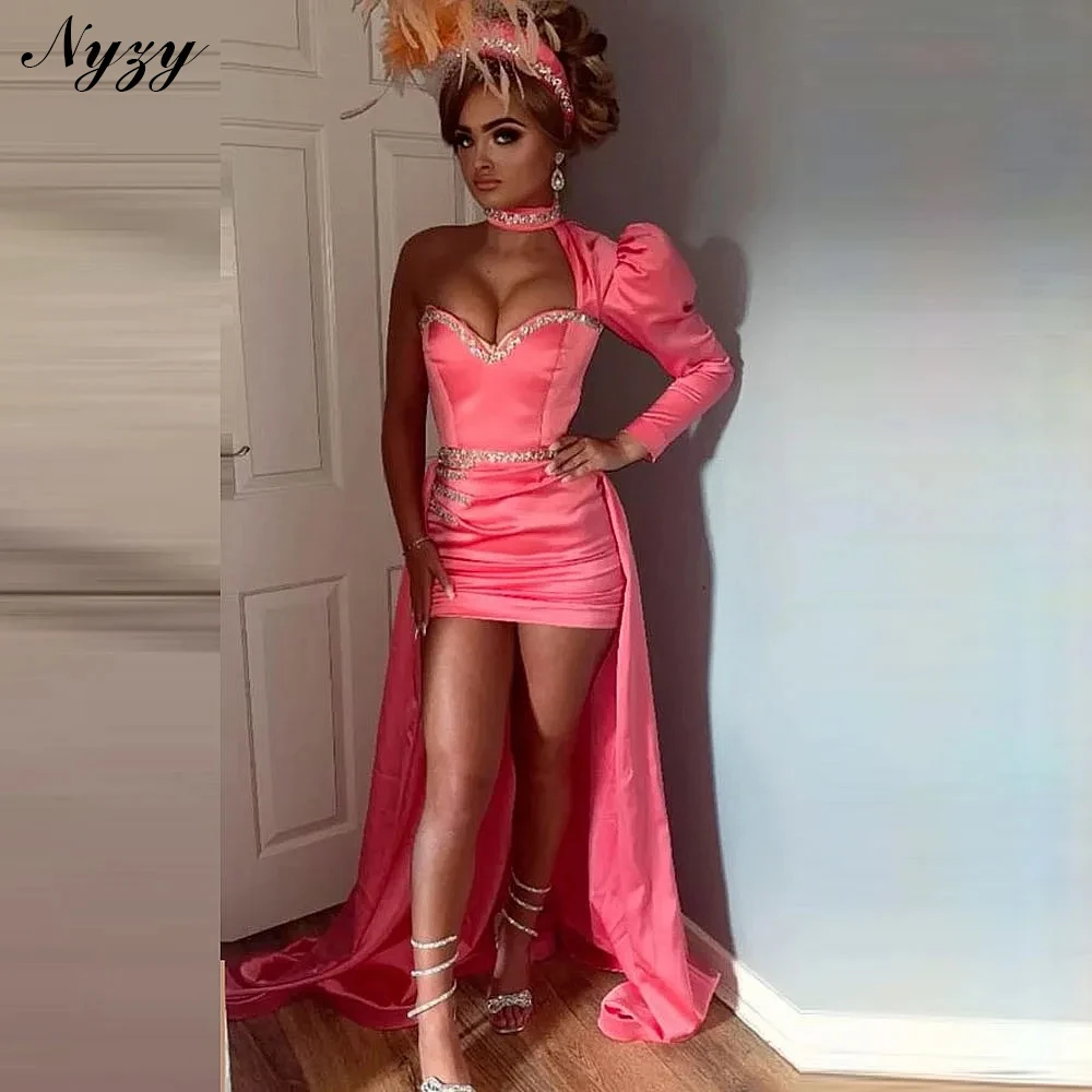 NYZY P354 Customized Luxury Prom Dresses Coral One Long Sleeve Party Cocktail Evening Dress High Low
NYZY P354 Customized Luxury Prom Dresses Coral One Long Sleeve Party Cocktail Evening Dress High Low