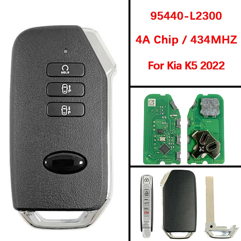 CN051219 послепродажного обслуживания, 7 кнопок, умный пульт дистанционного управления без ключа, автоматический запуск, чип 4A, 433 МГц, FCC 95440-L2300 для KIA K5 2021 
CN051219 послепродажного обслуживания, 7 кнопок, умный пульт дистанционного управления без ключа, автоматический запуск, чип 4A, 433 МГц, FCC 95440-L2300 для KIA K5 2021