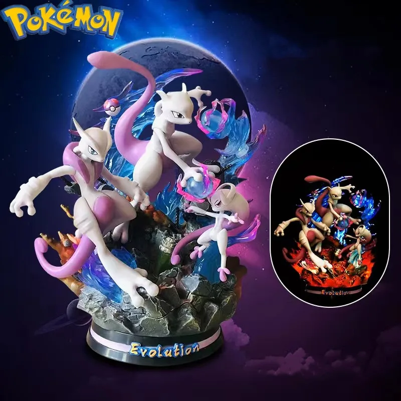 Pokemon Evolution Mewtwo Figure Charizard Dragonite Blastoise Venusaur Gengar LED light PVC Anime Figurine Statue Model Gift
Pokemon Evolution Mewtwo Figure Charizard Dragonite Blastoise Venusaur Gengar LED light PVC Anime Figurine Statue Model Gift