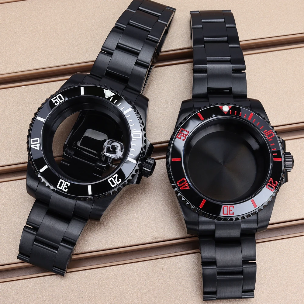40mm Watch Cases Bracelet Parts For NH35 NH36 NH38/34 4R36 Miyota8215 ETA2824 Slide Buckle Watch SUB Case Ceramic Bezel Sapphire
40mm Watch Cases Bracelet Parts For NH35 NH36 NH38/34 4R36 Miyota8215 ETA2824 Slide Buckle Watch SUB Case Ceramic Bezel Sapphire